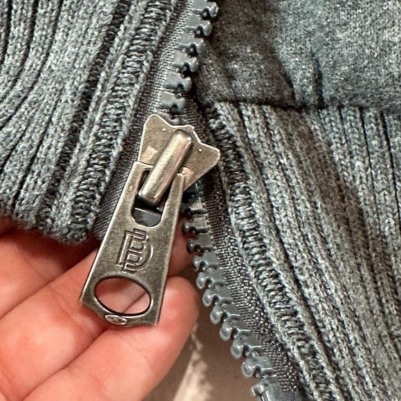 Buffalo David Bitton Charcoal Zip-Up Sweater - Picture 7 of 7